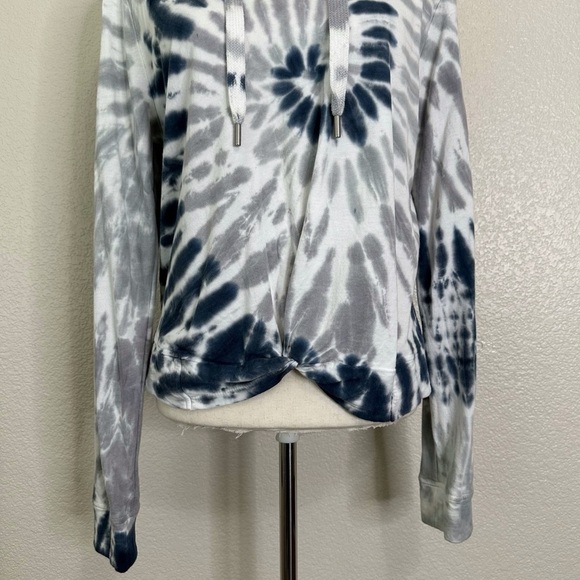 C&C California Boho Tie Dye Twist Front Hoodie Sweatshirt, Sz Small - Picture 4 of 13